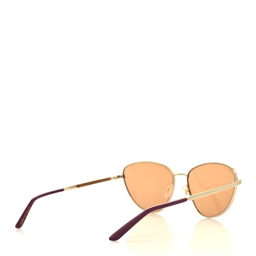 NNWT Gucci GG0803S-002 Gold Cat Eye 58mm Sunglasses - Picture 7 of 13